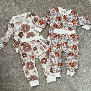 Amazon floral matching sweatsuits, 1 year